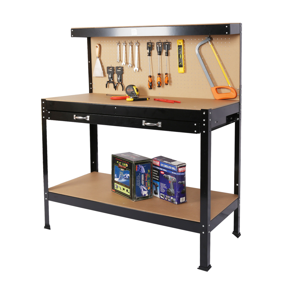 Workshop Tools Table - Stół warsztatowy stalowy z szufladą i