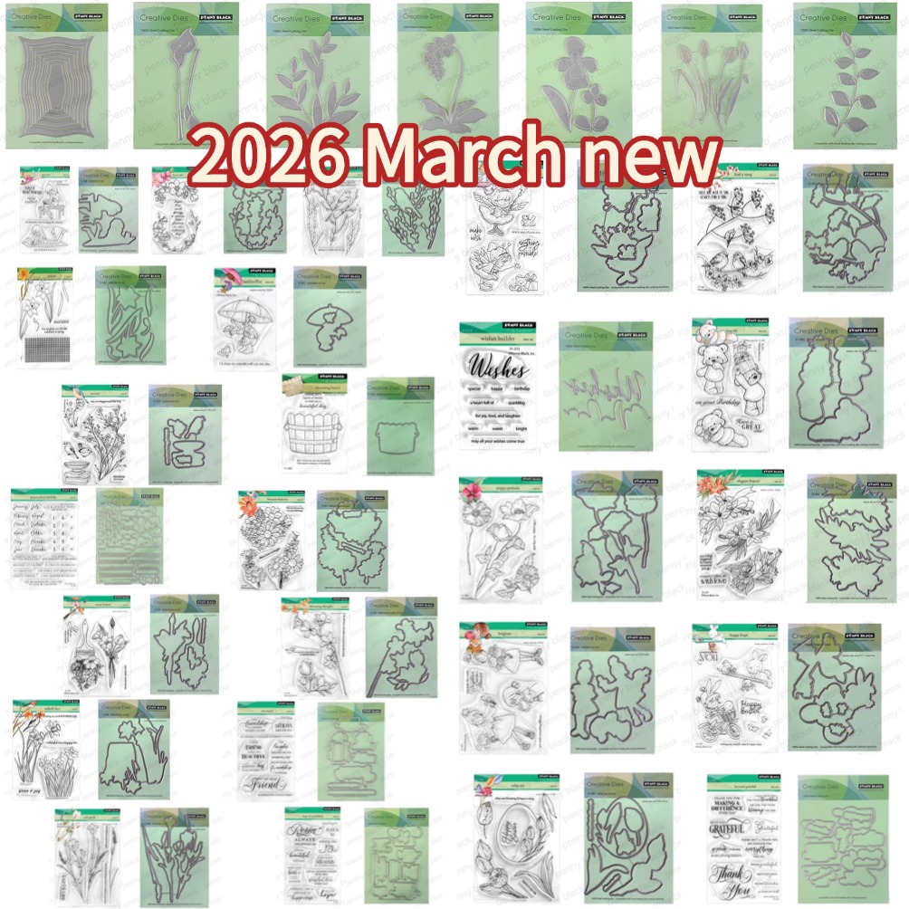 Tap Die Set - PennyBlack Clear Stamps L 2025 Nowe