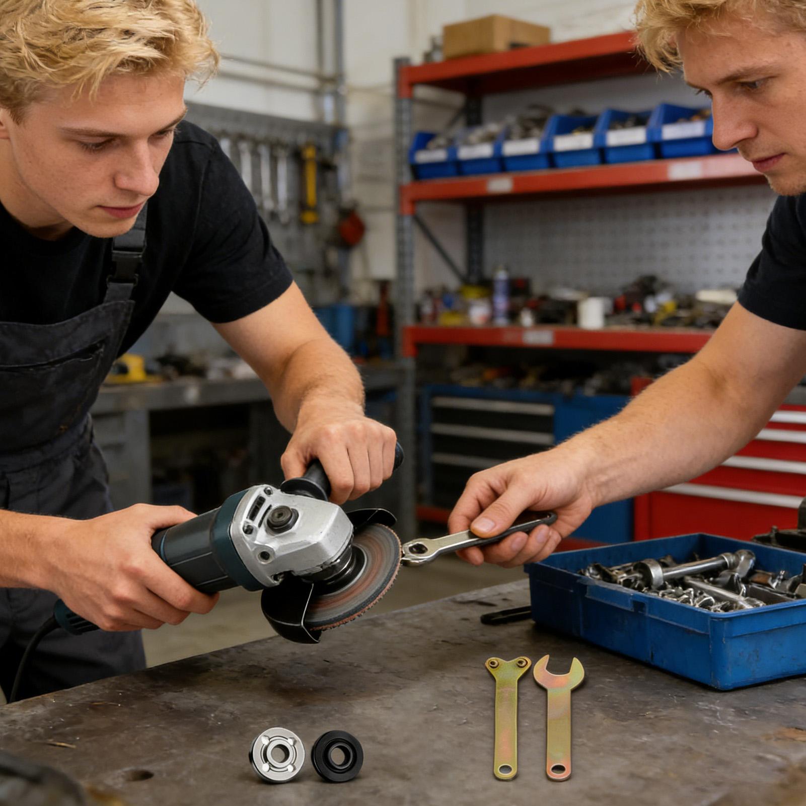 Workshop Electric Tools - Zestaw nakrętek do szlifierki kątowej, wiertarki