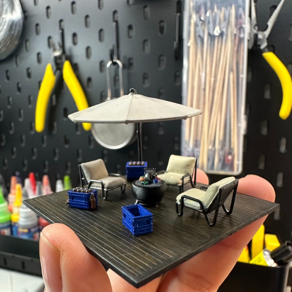 Tools Workshop Kids - Diorama 1/64 Scena Miniaturowa Terasa Rekreacyjnej