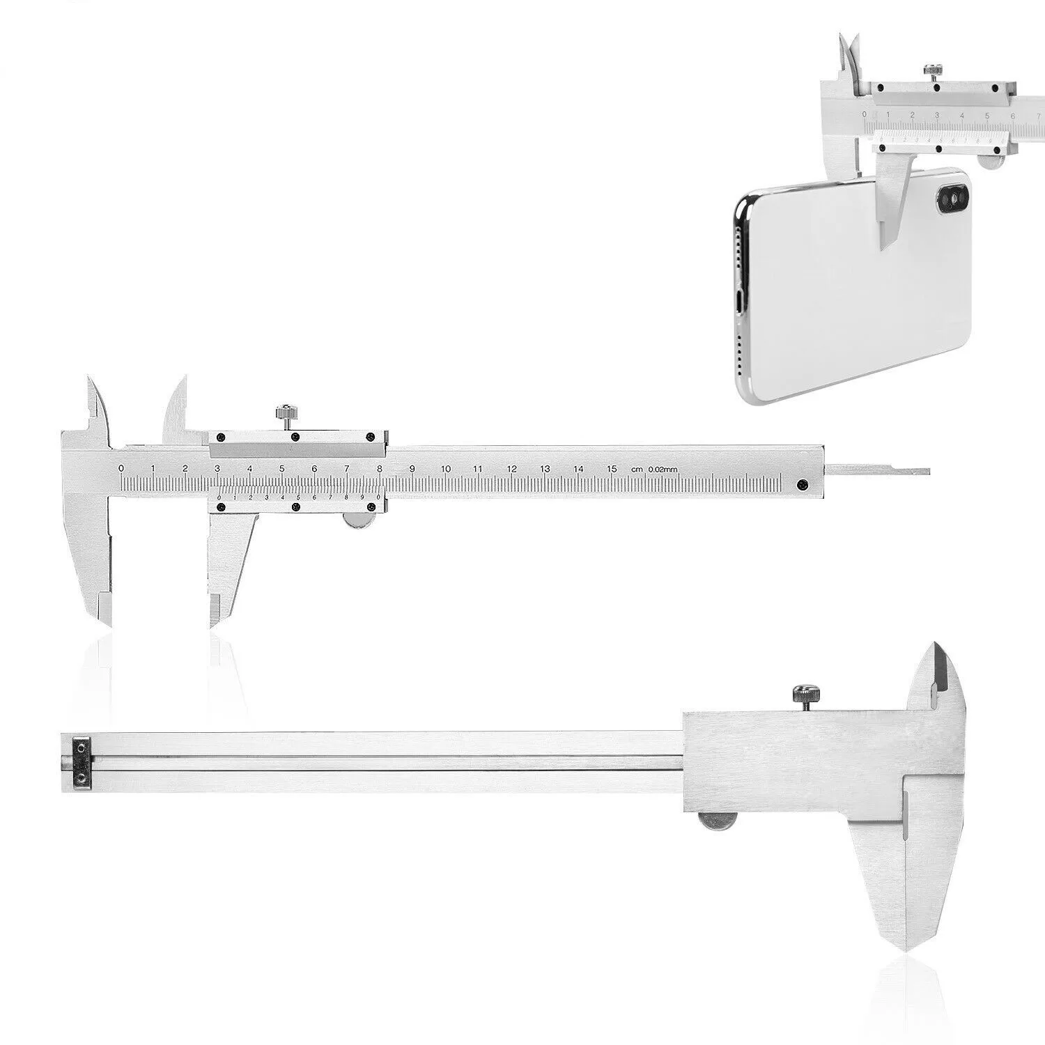 Workshop Tools In Engineering - Suwmiarka 0-150mm, dokładność 0,02mm, stal węglowa,