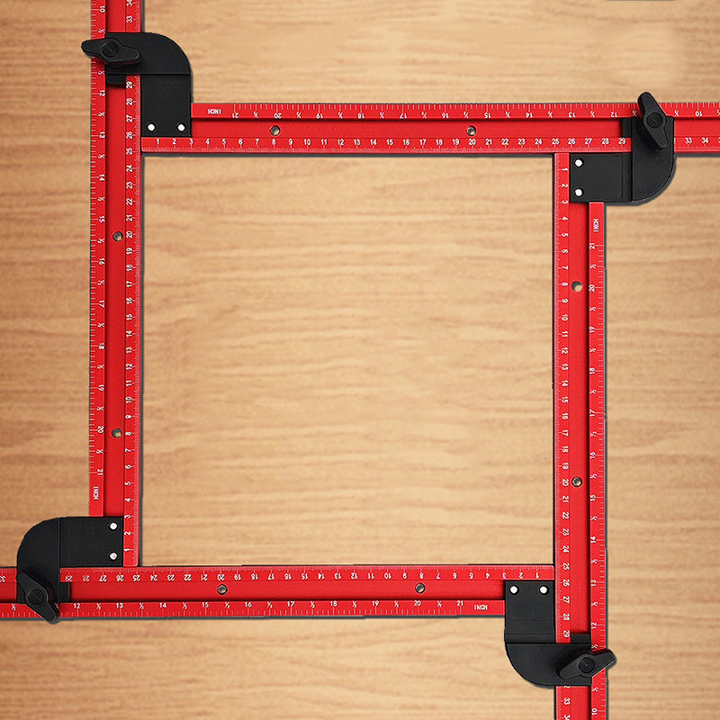 Dowel Jig Kit - 59cm regulowana kwadratowa prowadnica szablonu routera,