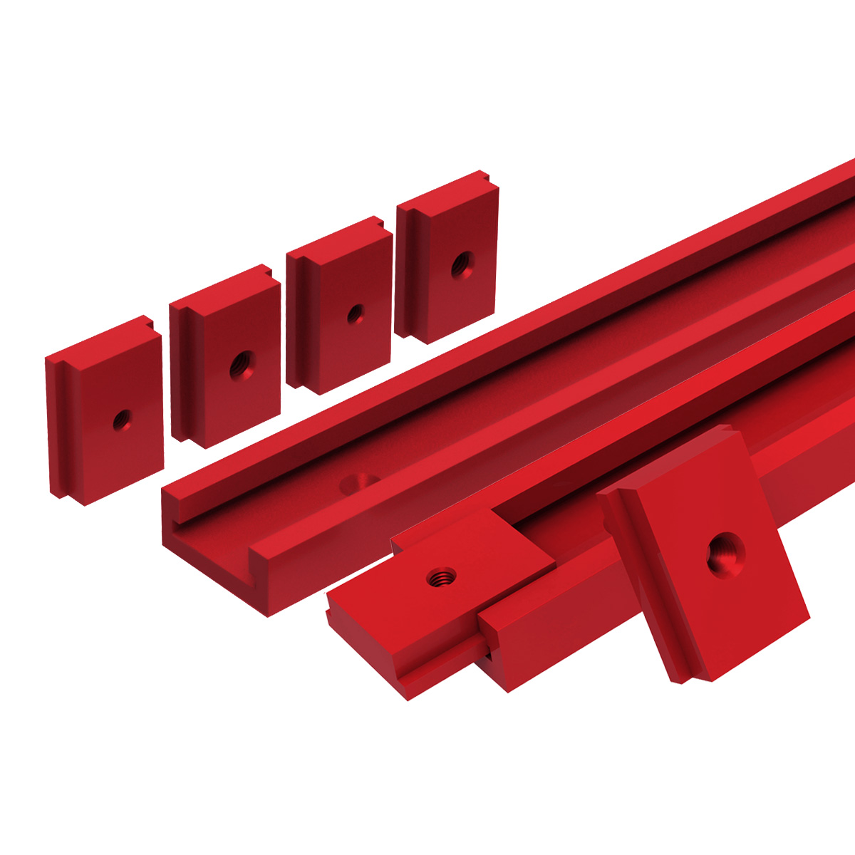 Dowel Jig Kit - T30 Track 50cm Aluminiowy suwak T-Slider