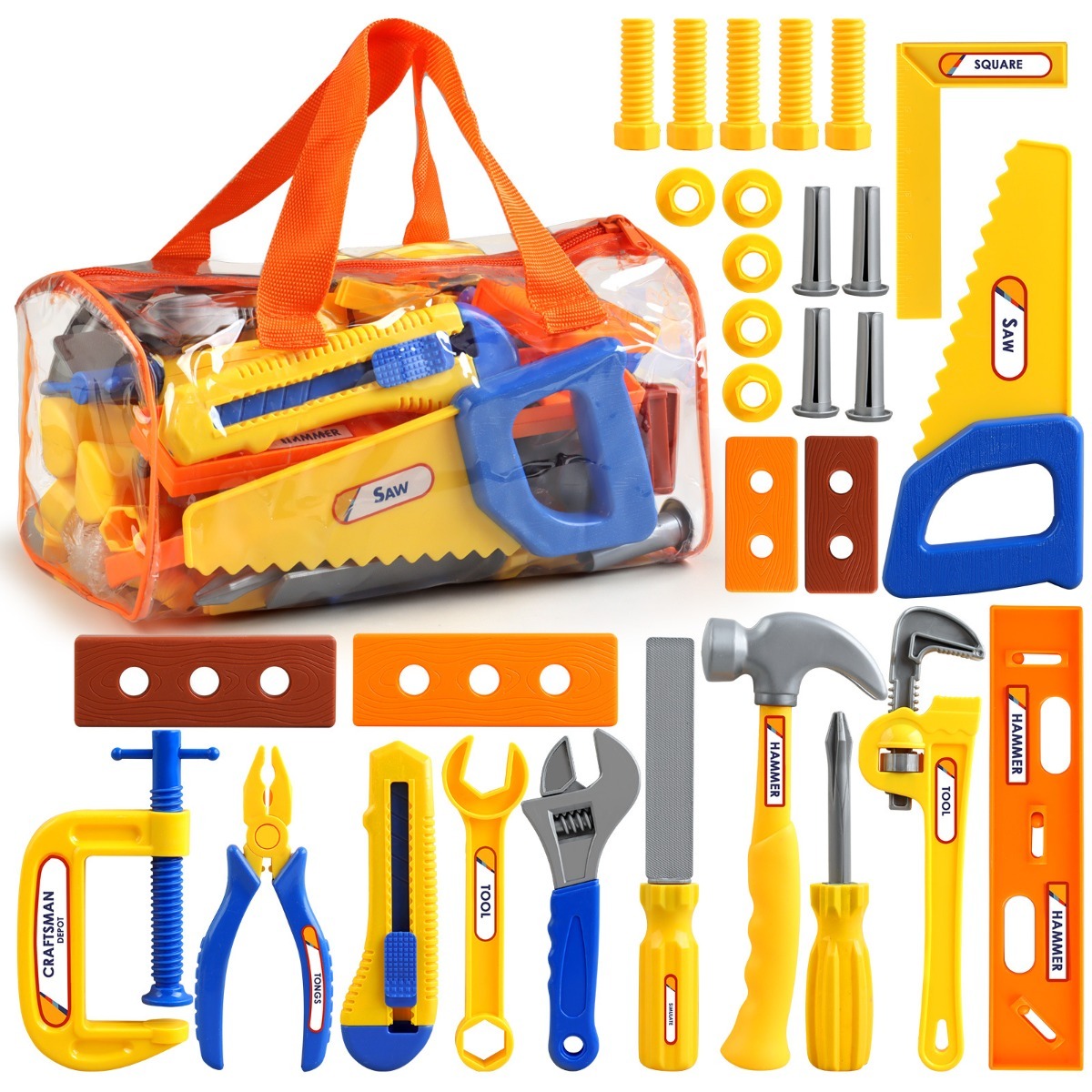 Tools Workshop Kids - Zestaw zabawek konstrukcyjnych z tworzywa sztucznego