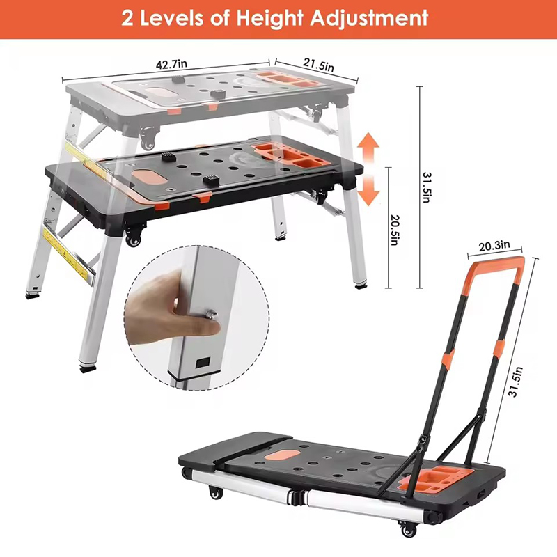 Wielofunkcyjny składany wózek  – Workbench Portable Fold recenzja i cena